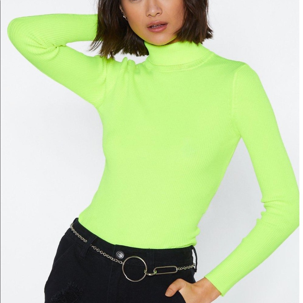Nasty Gal Neon Turtleneck
